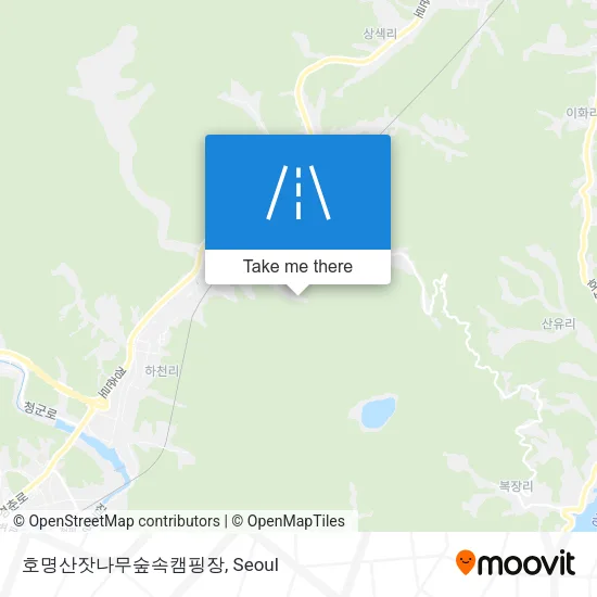 호명산잣나무숲속캠핑장 map