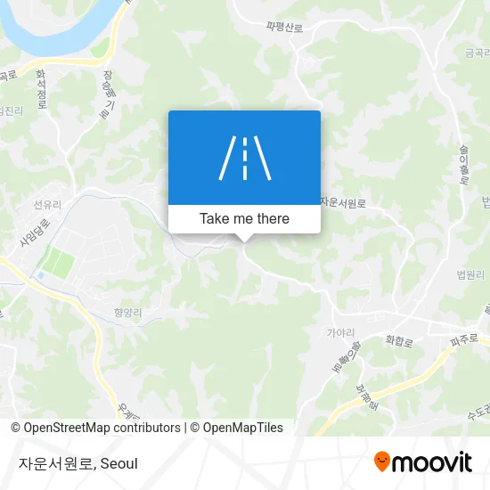 자운서원로 map