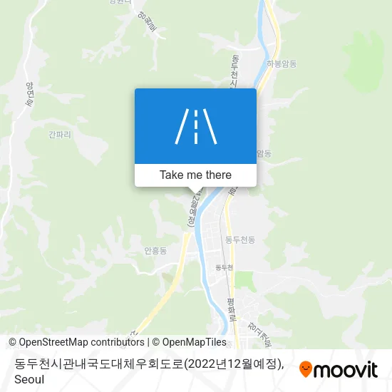 동두천시관내국도대체우회도로(2022년12월예정) map