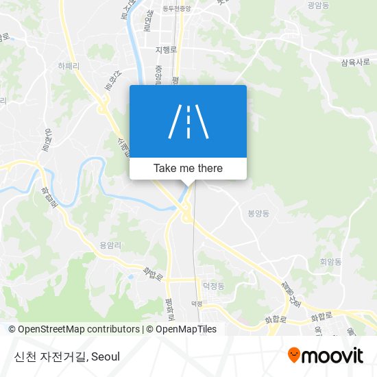 신천 자전거길 map