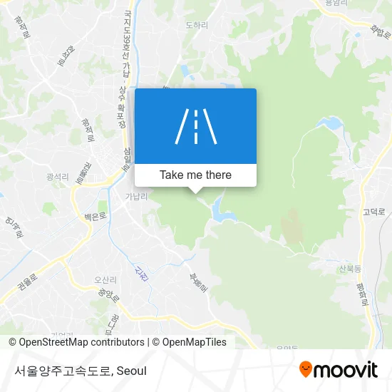 서울양주고속도로 map