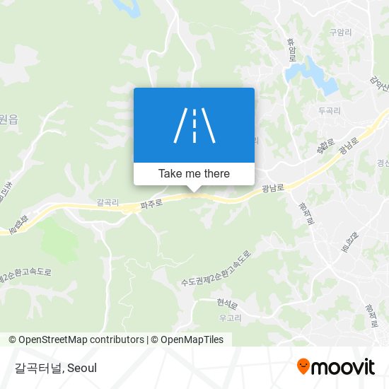 갈곡터널 map