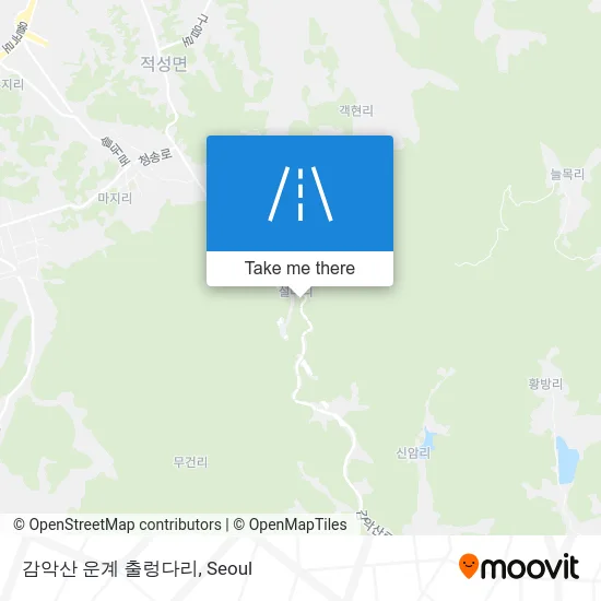 감악산 운계 출렁다리 map