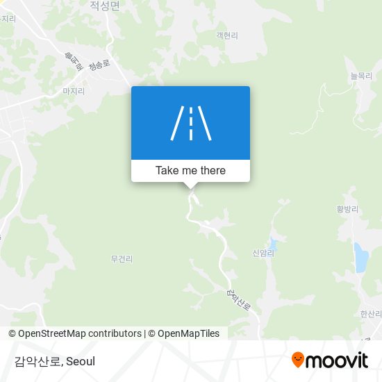 감악산로 map