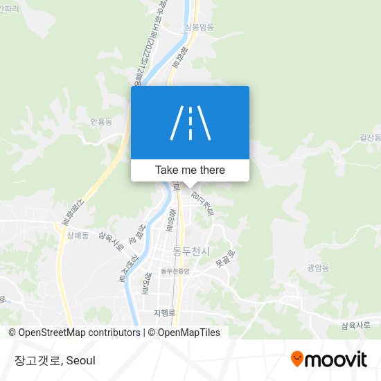 장고갯로 map