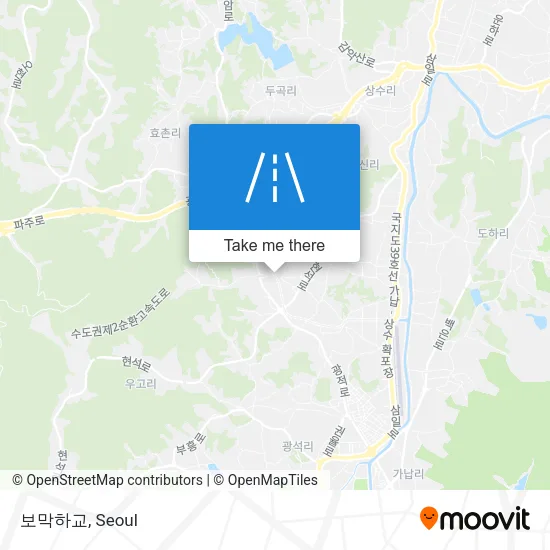 보막하교 map