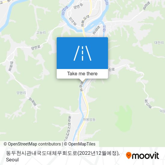 동두천시관내국도대체우회도로(2022년12월예정) map