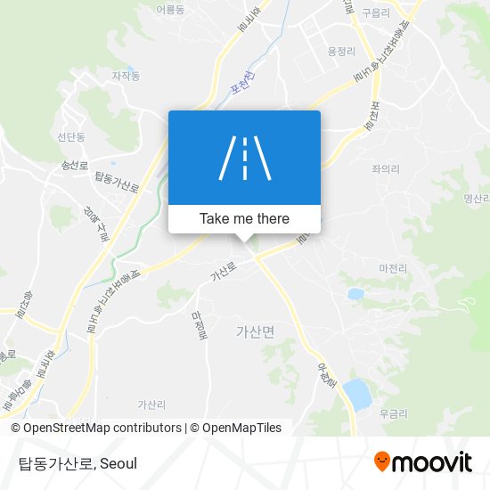 탑동가산로 map