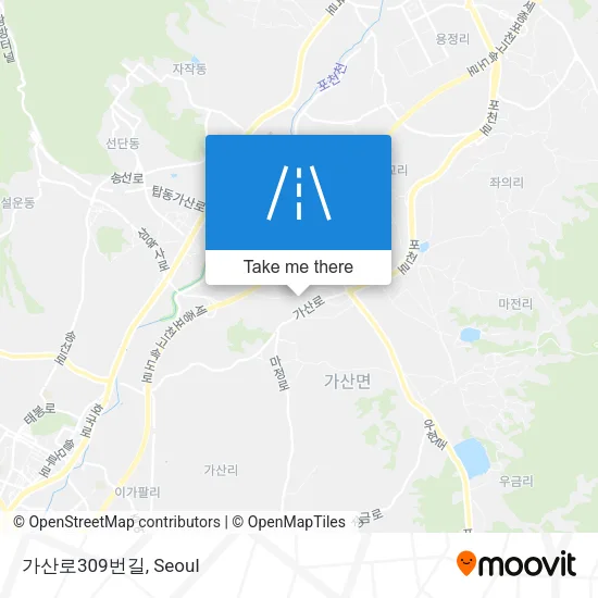 가산로309번길 map