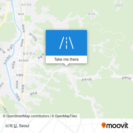 쇠목길 map