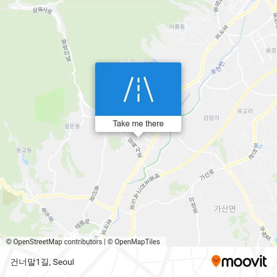 건너말1길 map