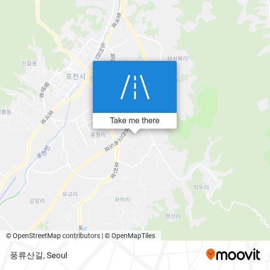 풍류산길 map