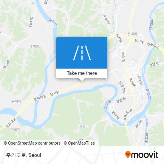 주거도로 map