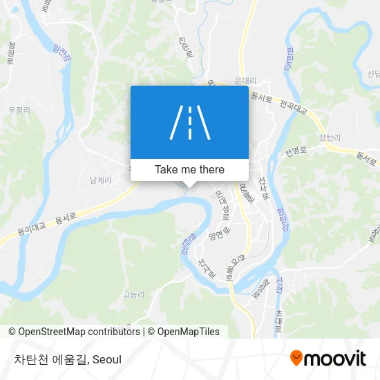 차탄천 에움길 map