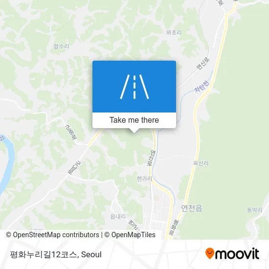 평화누리길12코스 map