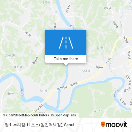 평화누리길 11코스(임진적벽길) map