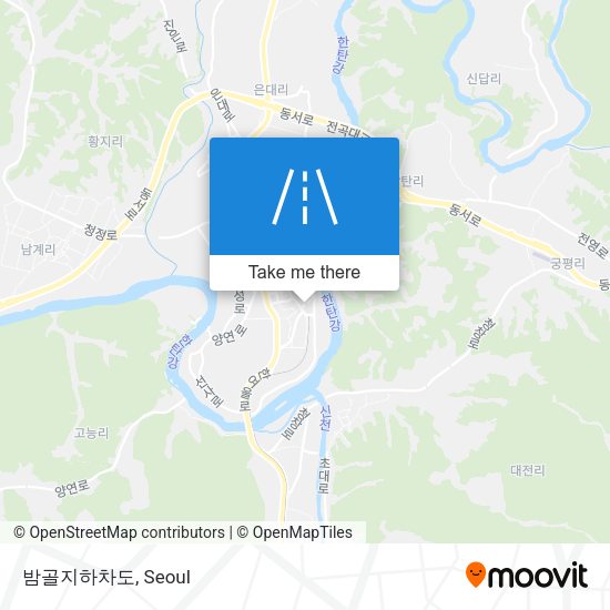 밤골지하차도 map