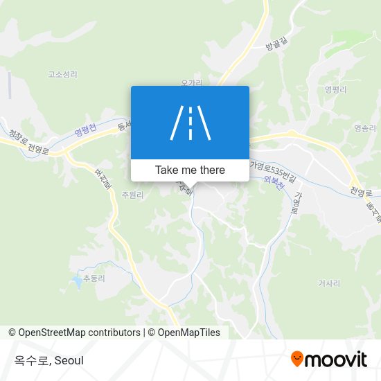 옥수로 map