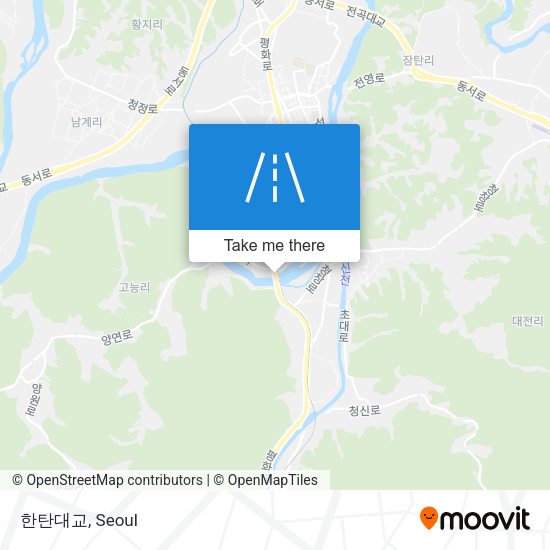 한탄대교 map