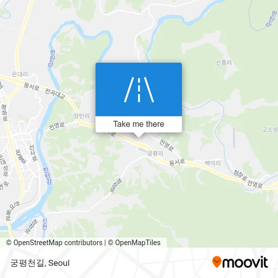 궁평천길 map