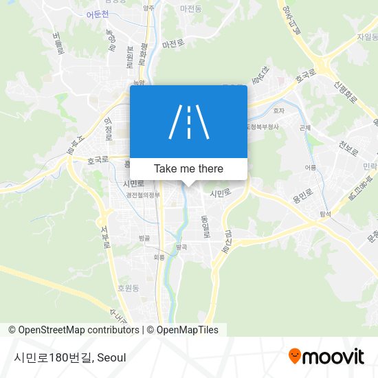 시민로180번길 map