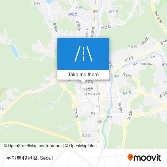 둔야로49번길 map
