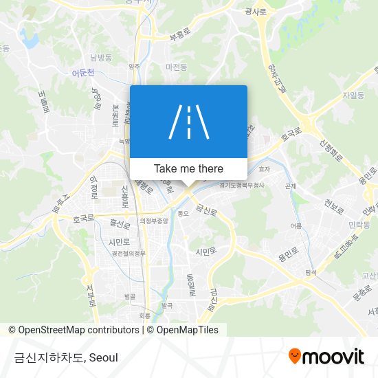 금신지하차도 map