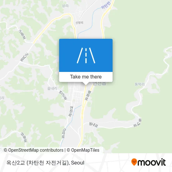 옥산2교 (차탄천 자전거길) map