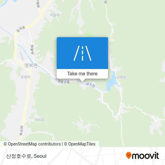 산정호수로 map