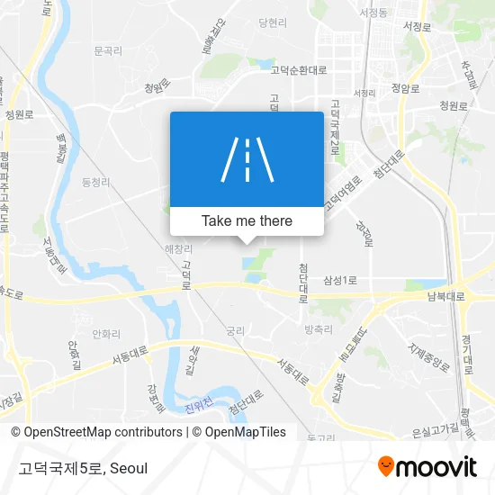 고덕국제5로 map