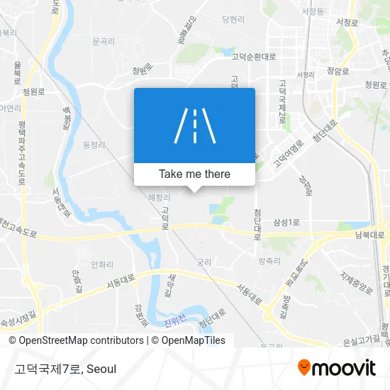 고덕국제7로 map