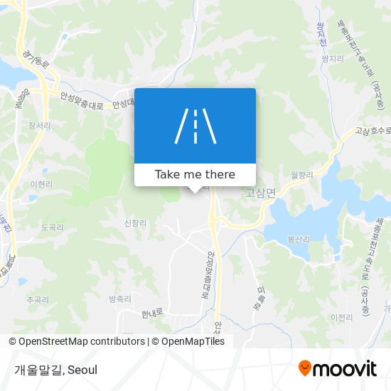 개울말길 map