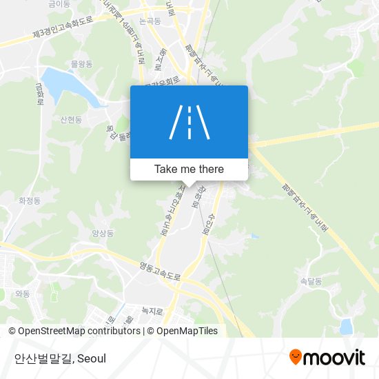 안산벌말길 map