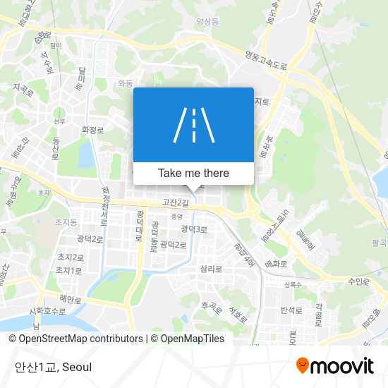 안산1교 map