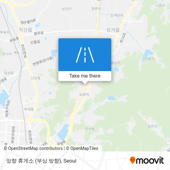 망향 휴게소 (부상 방향) map