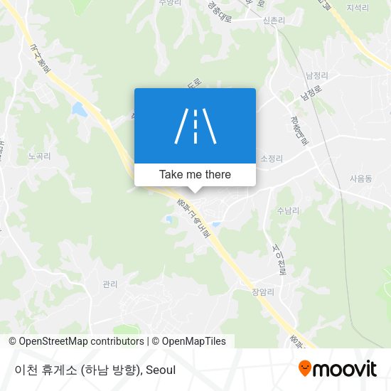 이천 휴게소 (하남 방향) map