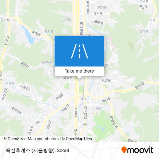 죽전휴게소 (서울방향) map
