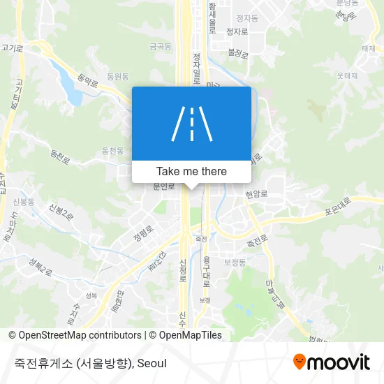 죽전휴게소 (서울방향) map