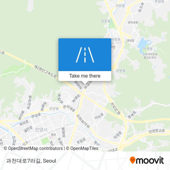 과천대로7라길 map