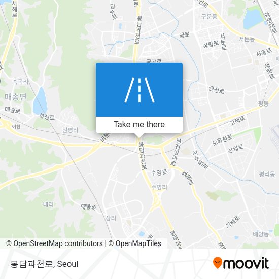 봉담과천로 map