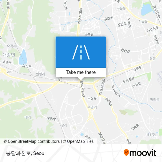 봉담과천로 map