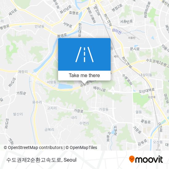 수도권제2순환고속도로 map