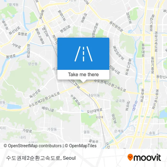 수도권제2순환고속도로 map