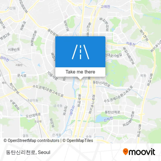 동탄신리천로 map