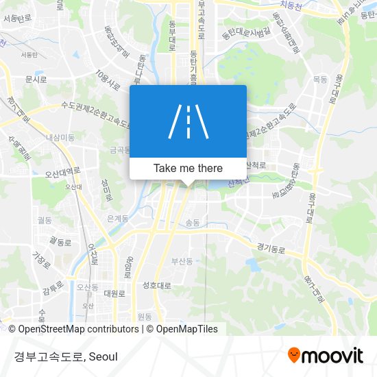 경부고속도로 map