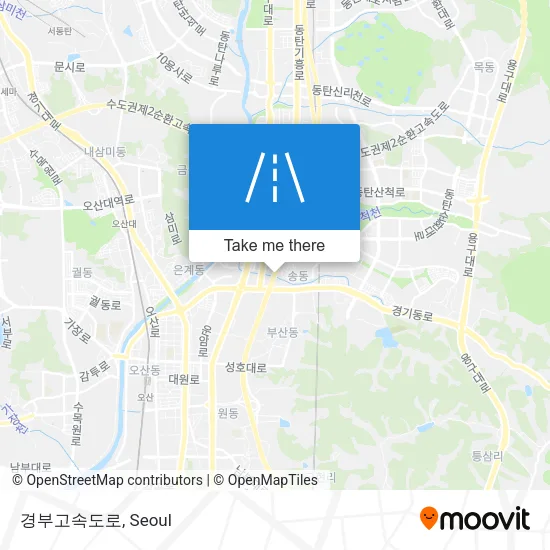 경부고속도로 map
