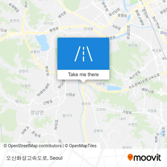 오산화성고속도로 map