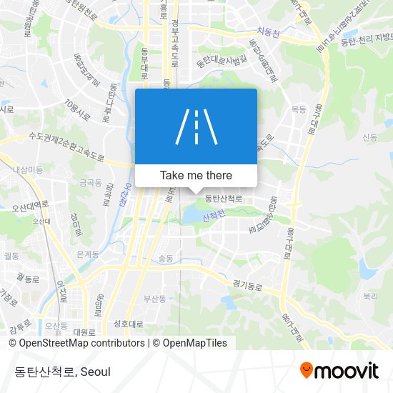 동탄산척로 map