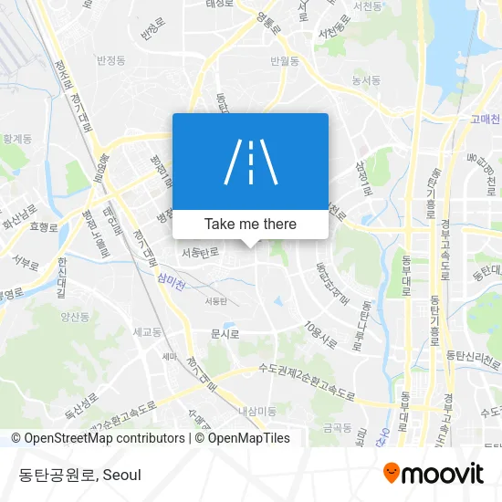 동탄공원로 map