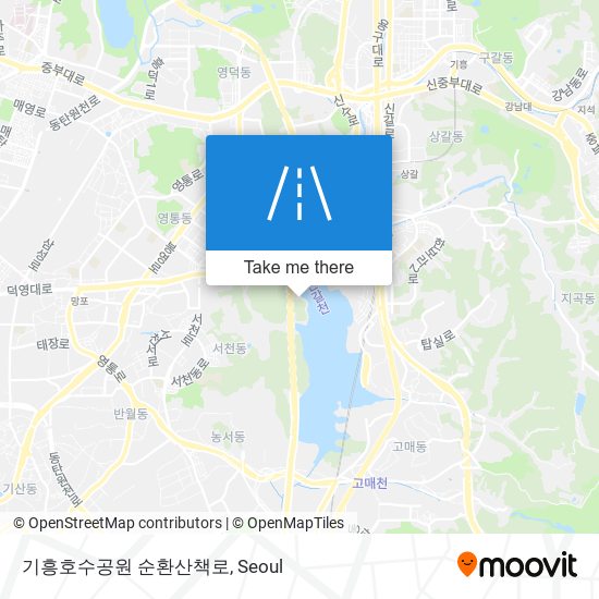 기흥호수공원 순환산책로 map